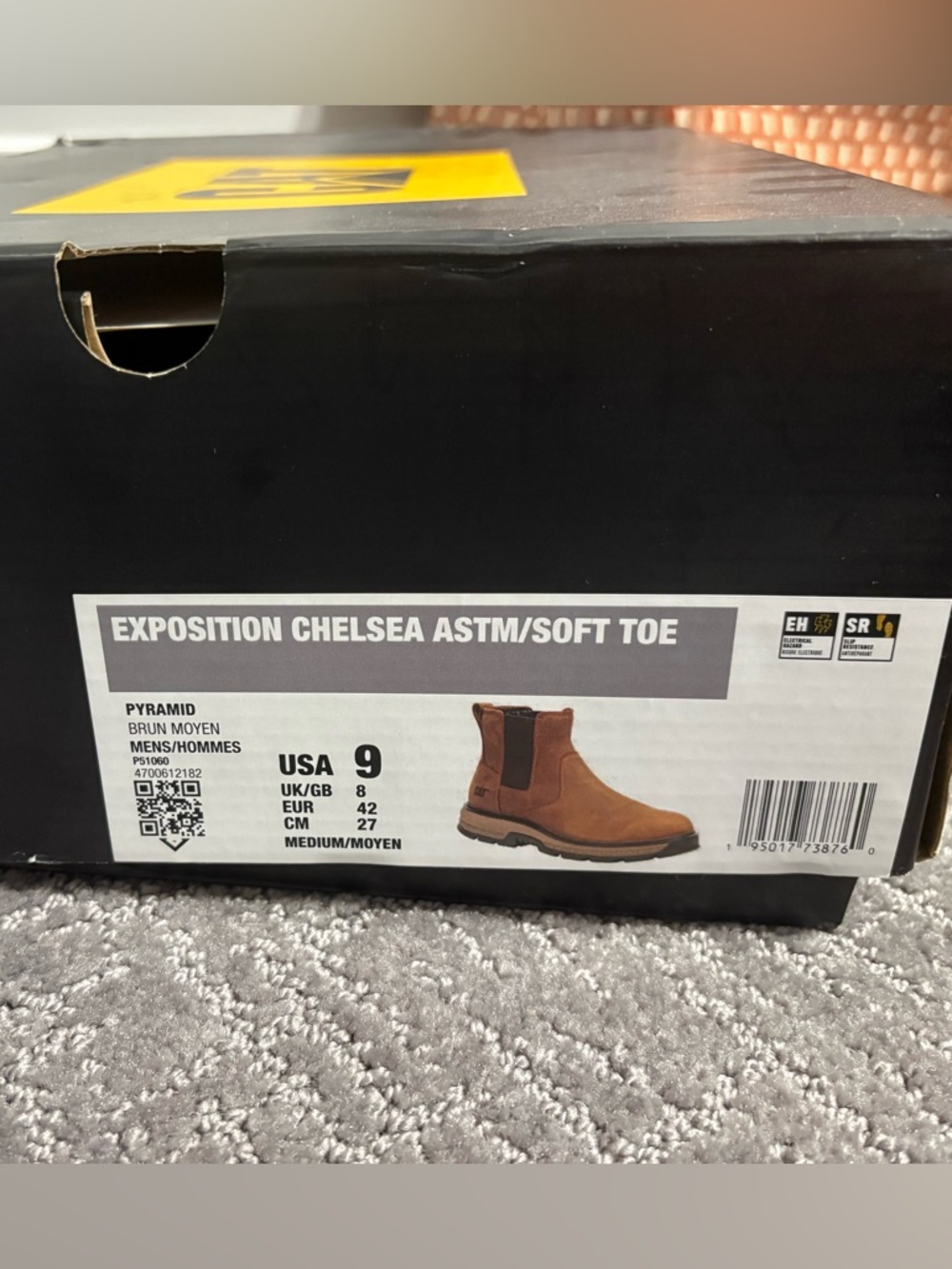 Men’s Brown CATChelsea Work Boot - Picture 7 of 7